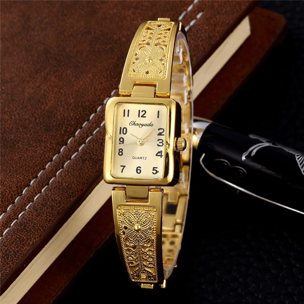 Luxury Women’s Gold Stainless Steel Bracelet Watch