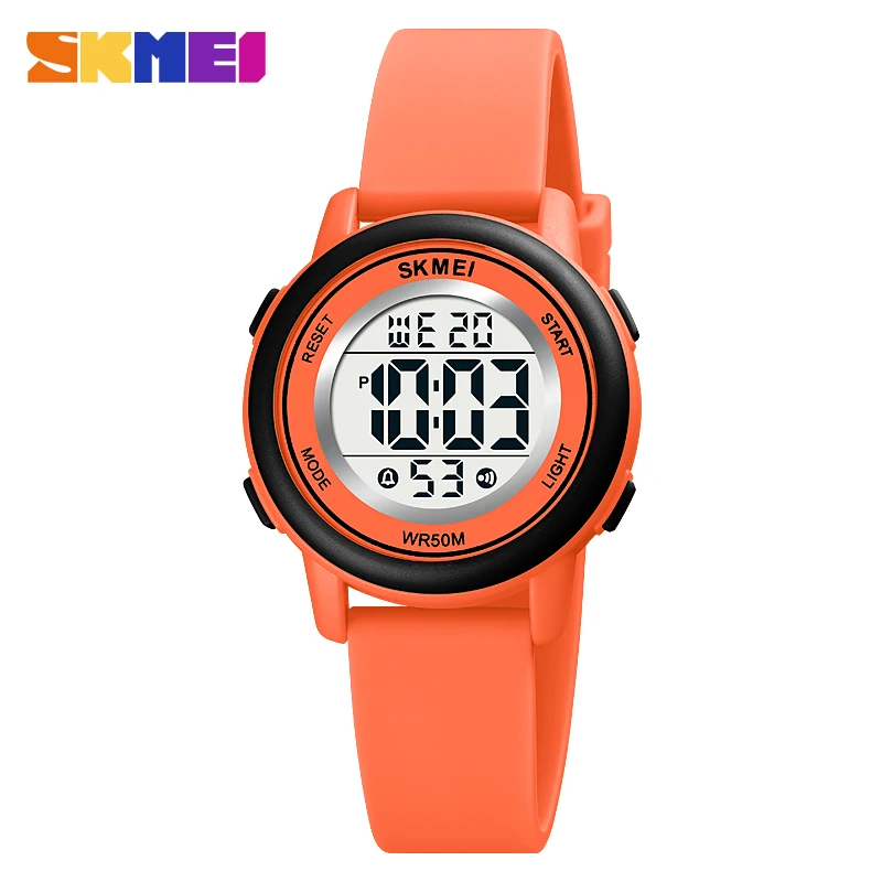 Colorful LED Digital Sport Wristwatch 1721 Waterproof Kids Watch