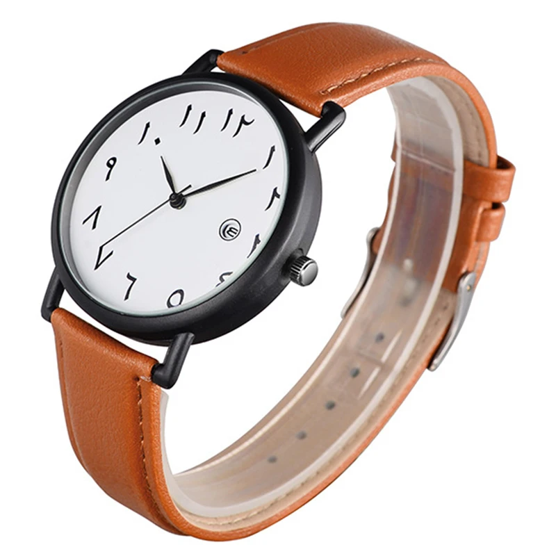 2025 Men's Quartz Watch – Sporty, Leather Strap, Arabic Numerals - Image 5