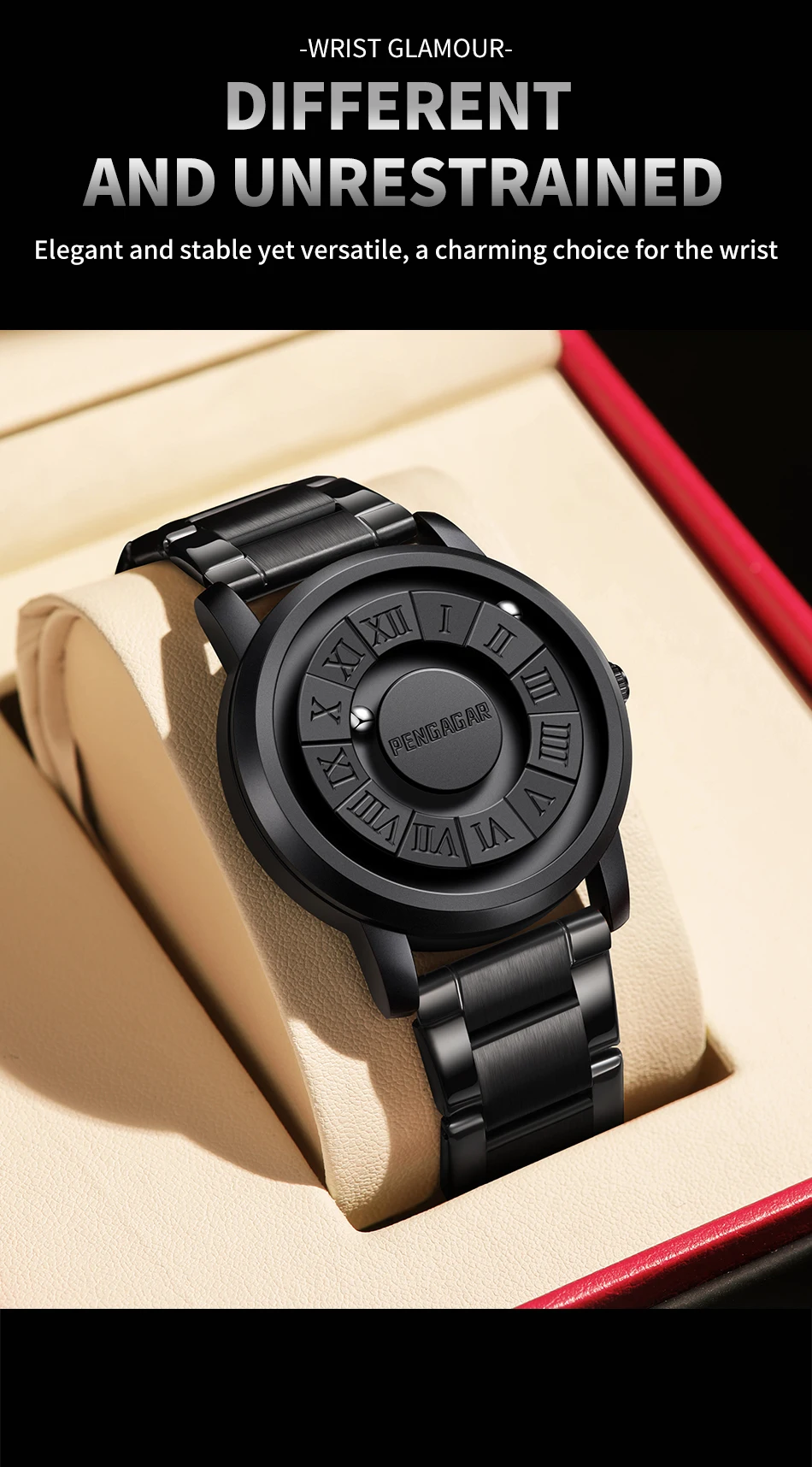 2025 Men's Luxury Watch – Magnetic Pointer, Quartz, Unique Design - Image 21