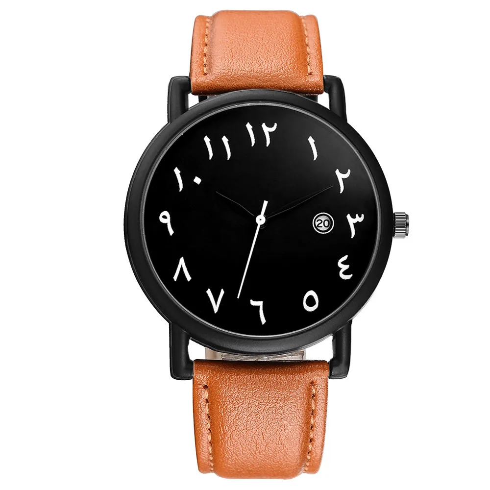 2025 Men's Quartz Watch – Sporty, Leather Strap, Arabic Numerals - Image 8