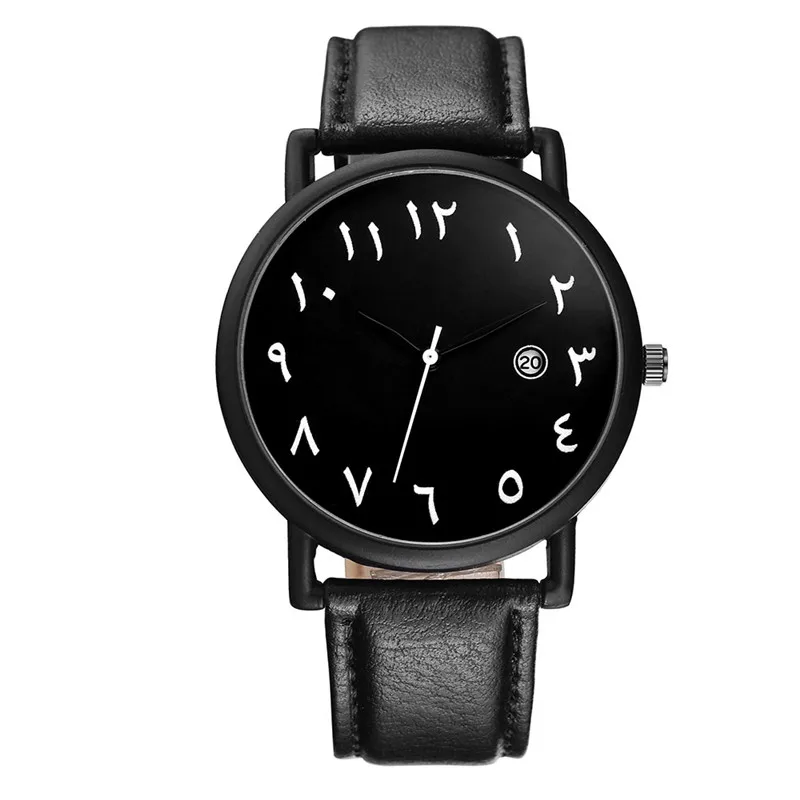 2025 Men's Quartz Watch – Sporty, Leather Strap, Arabic Numerals - Image 9