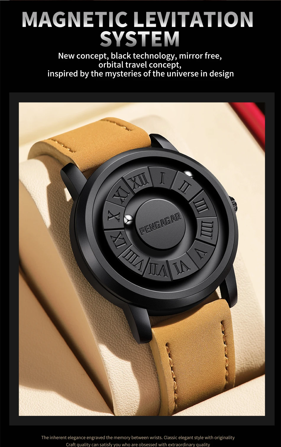 2025 Men's Luxury Watch – Magnetic Pointer, Quartz, Unique Design - Image 10