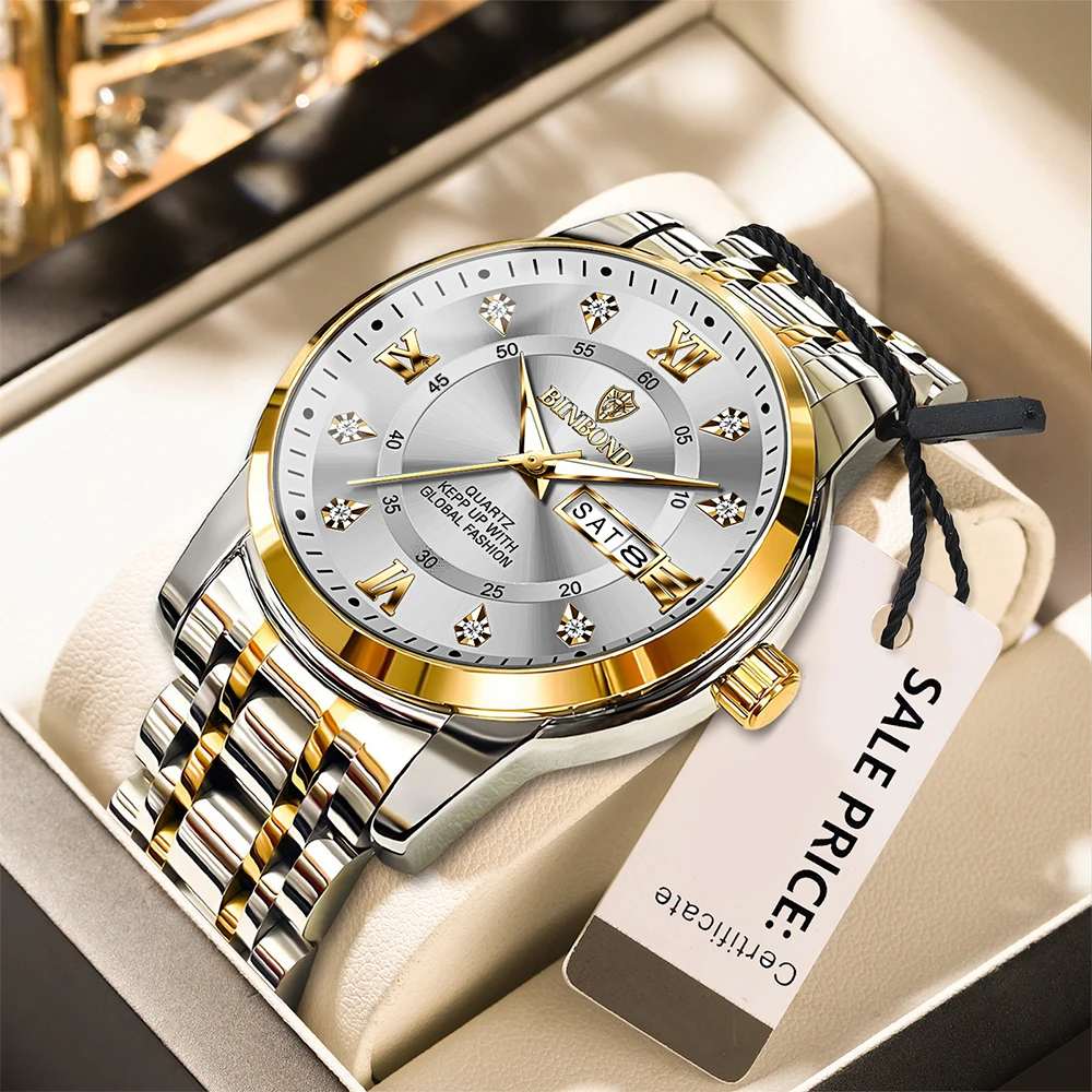 2025 Men's Luxury Watch – Automatic, Quartz, Waterproof, Luminous