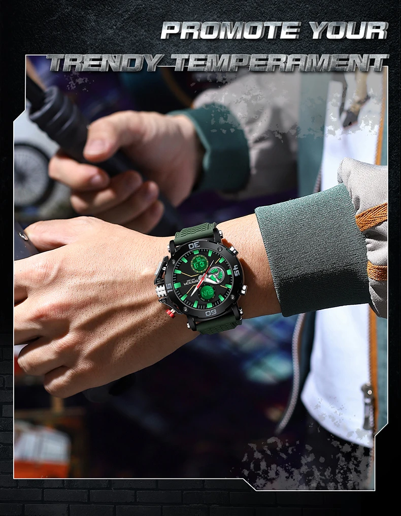 SANDA Men's Dual Display Watch – Chronograph, Alarm, Countdown - Image 15