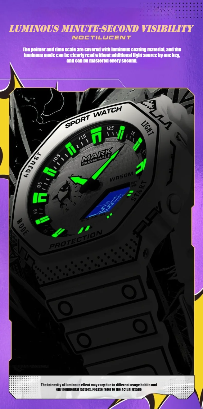 FAIRWHALE 4470 Men's Watch – Comic Style, Quartz, Waterproof - Image 21