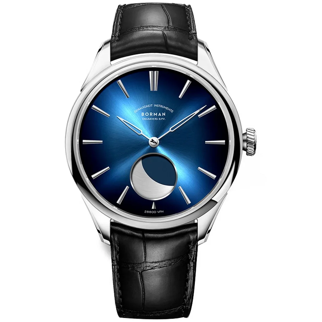 Borman Men's Automatic Watch – Moon Phase, Sapphire, Waterproof