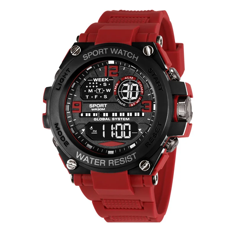 Luxury Men's Digital Sport Watch Waterproof & Stopwatch Function