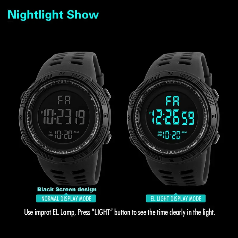 Men's Military LED Watch – Digital, Luminous, Sports & Student Use - Image 6