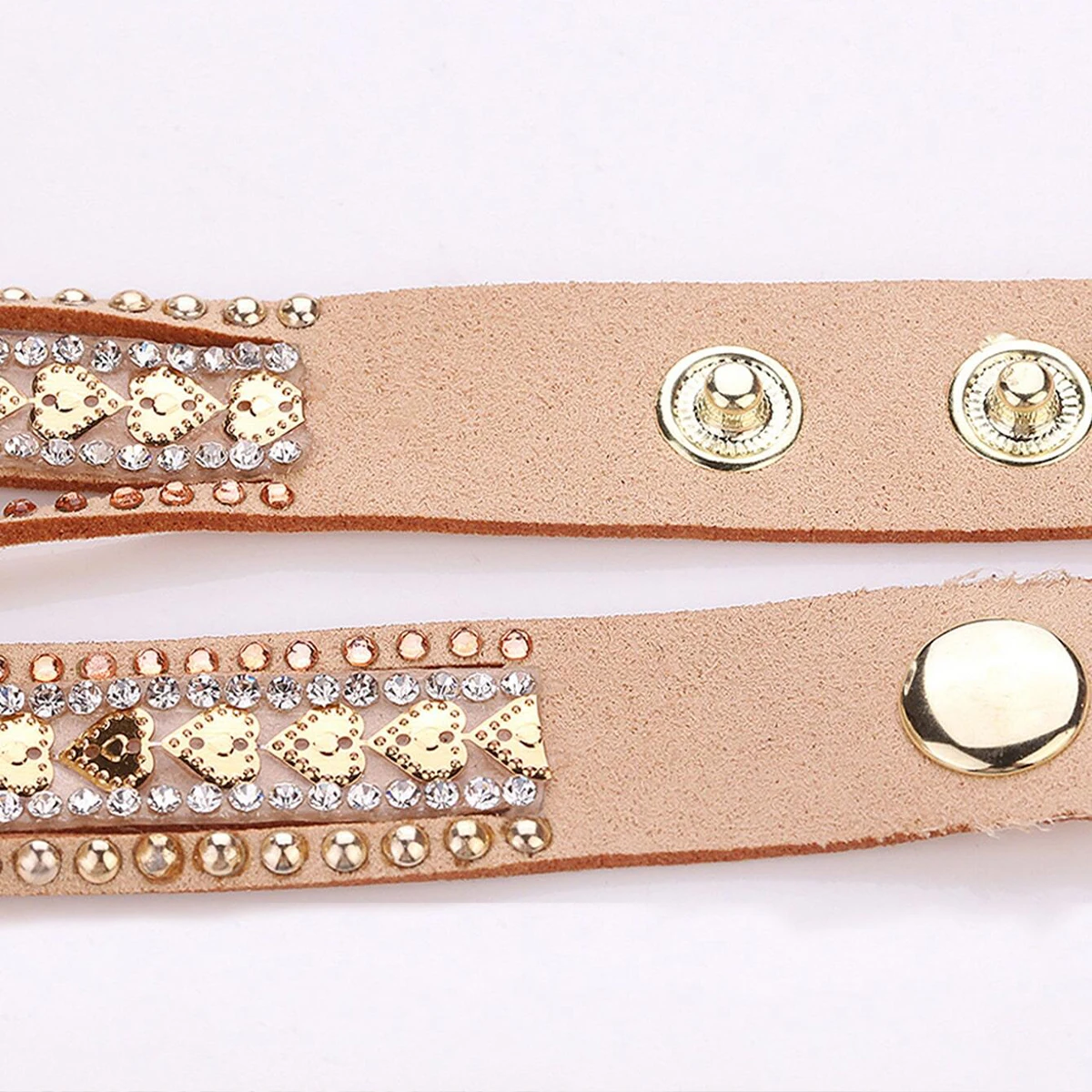 Fashion Rhinestone Heart Dial Women Watches Long Velvet Band Wristwatch - Image 5