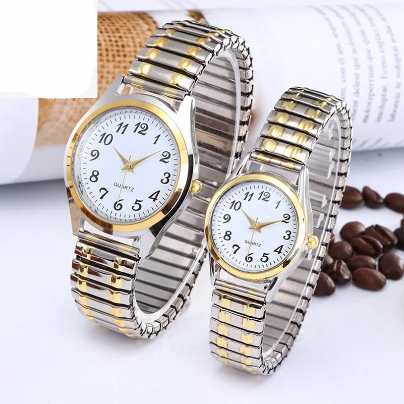 Couple's Quartz Watches – Stainless Steel, Elastic Strap, Business Style - Image 21