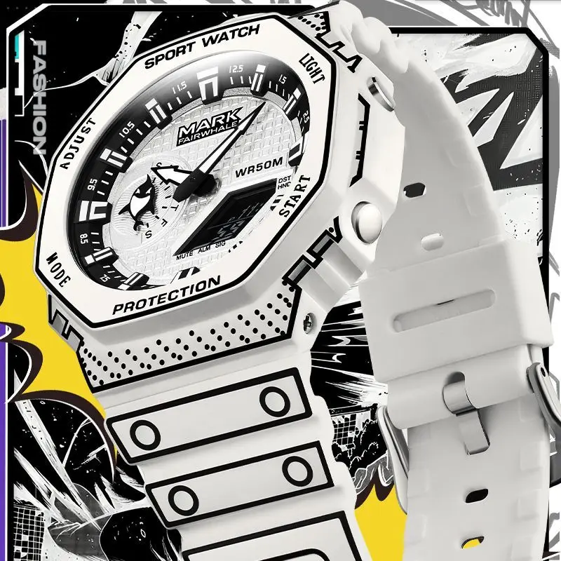 FAIRWHALE 4470 Men's Watch – Comic Style, Quartz, Waterproof