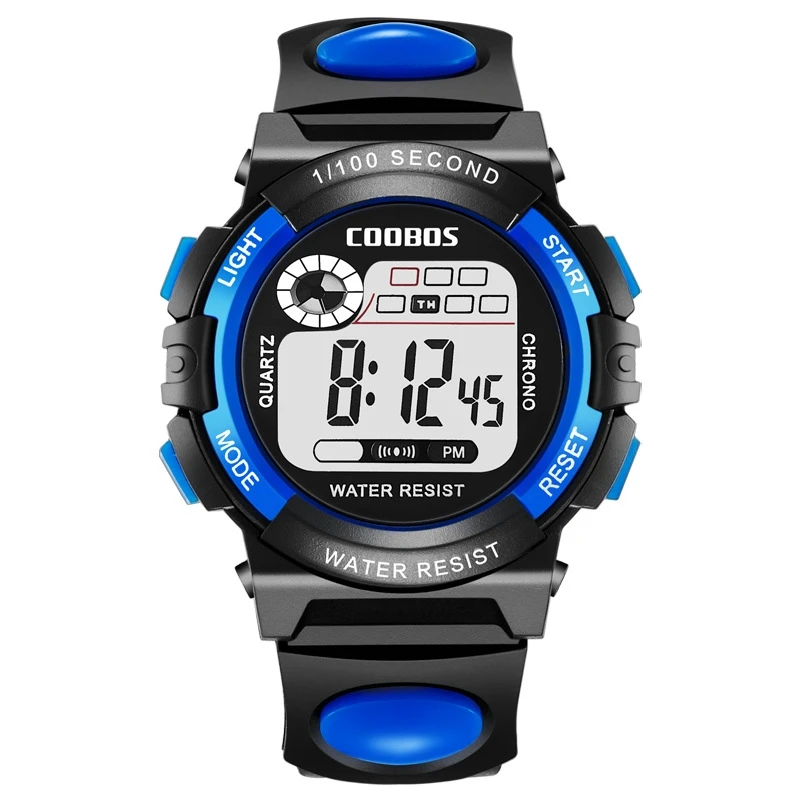 Digital Wristwatch Multifunctional LED Kids Sports Watch