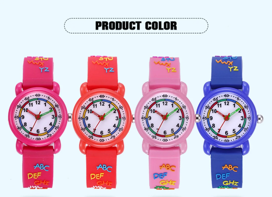 Silicone 3D Cartoon Waterproof Kids Watch - Image 5
