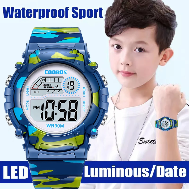 Luminous LED Alarm Military Sports Digital Watch
