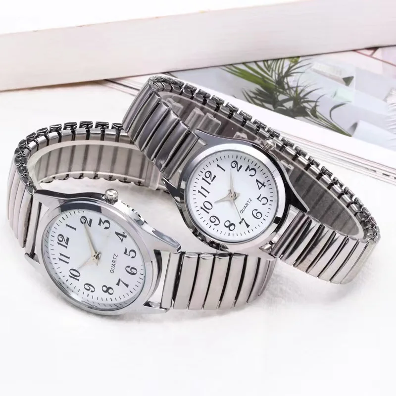 Couple's Quartz Watches – Stainless Steel, Elastic Strap, Business Style - Image 18