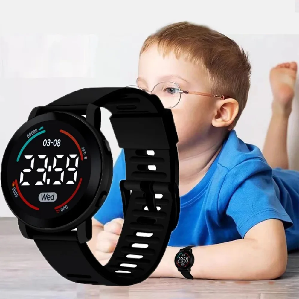 Kids Waterproof LED Wristwatch Digital Sport Watch