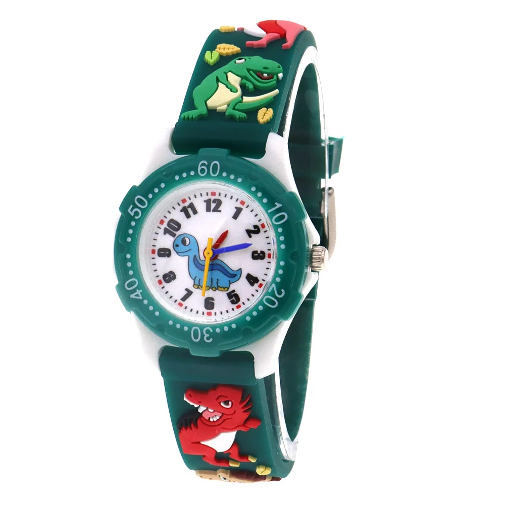 Digital Quartz Wristwatch Cartoon Dinosaur Kids Watch