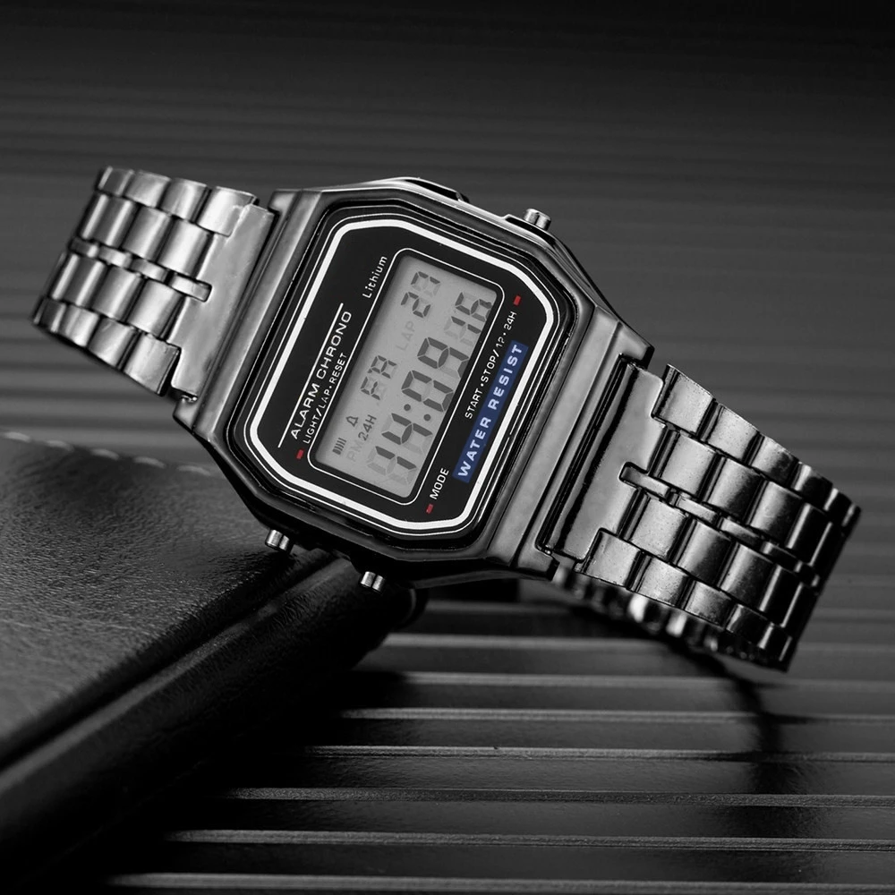 2025 Digital Sports Watch – LED, Waterproof, Unisex Bracelet Style