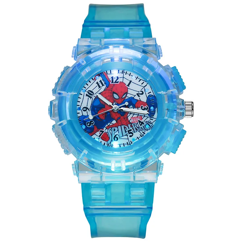 Colorful Silicone Hero Spider Luminous Kids Watch - Image 4