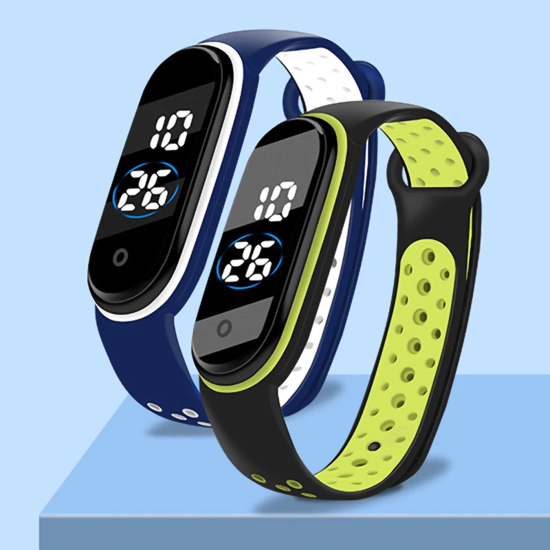 Waterproof Silicone Strap LED Kids Digital Watch