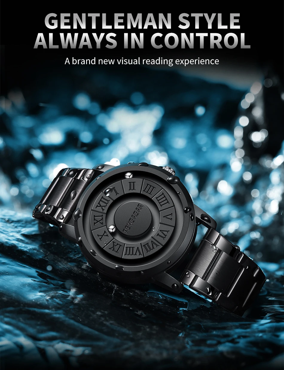 2025 Men's Luxury Watch – Magnetic Pointer, Quartz, Unique Design - Image 12