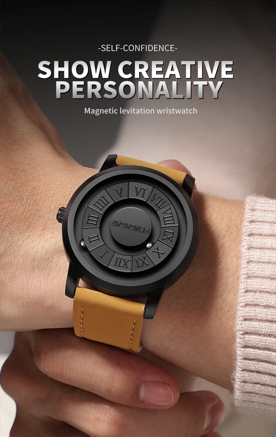 2025 Men's Luxury Watch – Magnetic Pointer, Quartz, Unique Design - Image 9