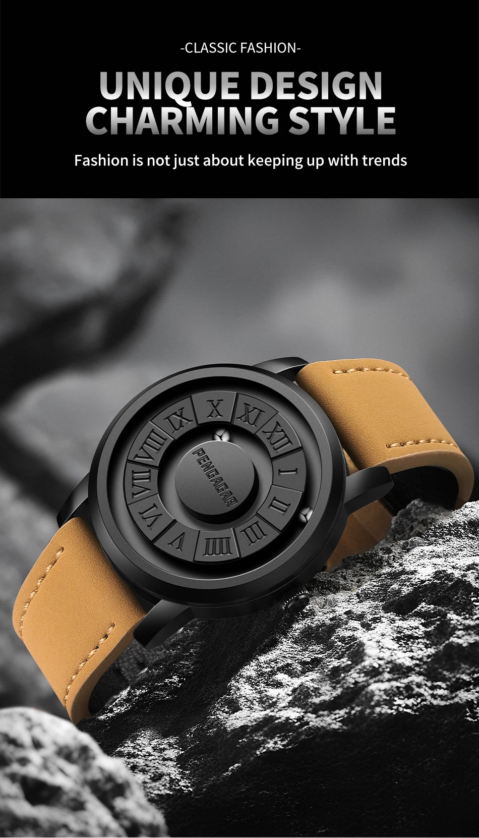 2025 Men's Luxury Watch – Magnetic Pointer, Quartz, Unique Design - Image 16