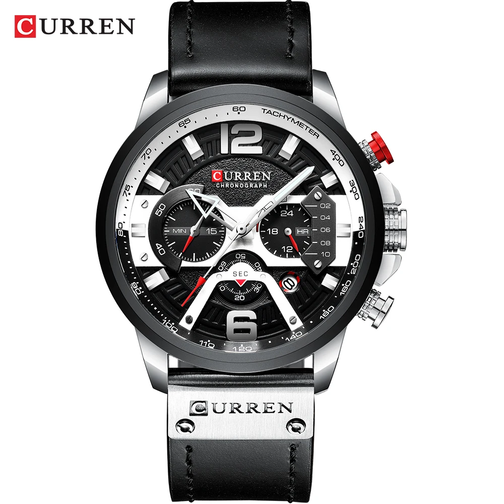 Men's Luxury Chronograph Watch – Quartz, Waterproof, Stainless Steel