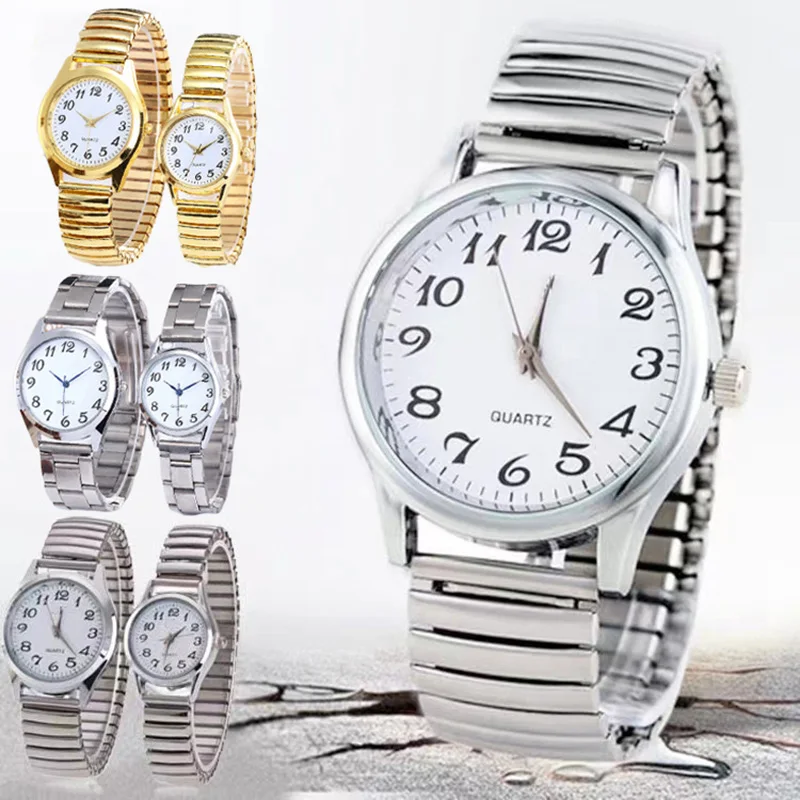 Couple's Quartz Watches – Stainless Steel, Elastic Strap, Business Style - Image 13