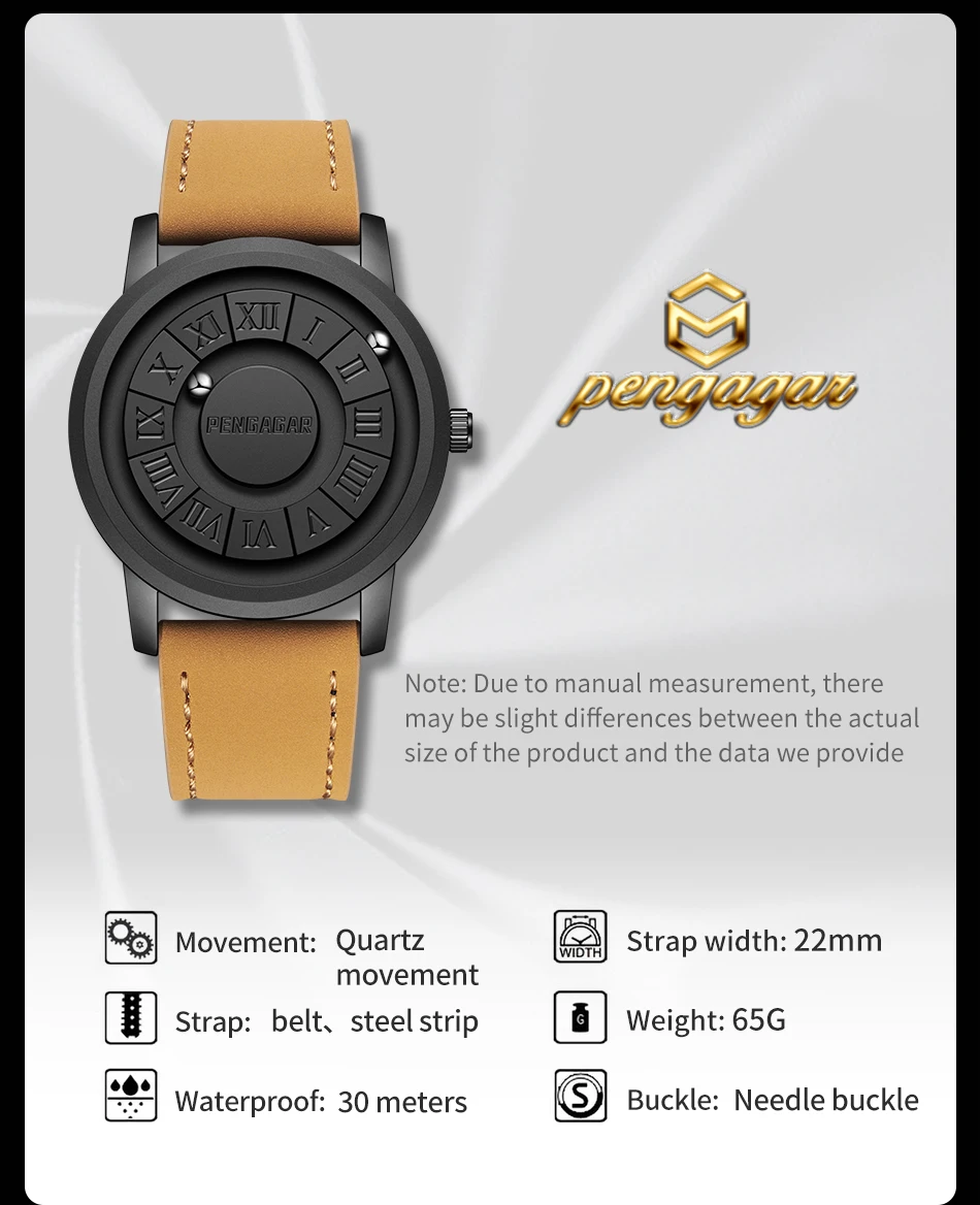 2025 Men's Luxury Watch – Magnetic Pointer, Quartz, Unique Design - Image 19