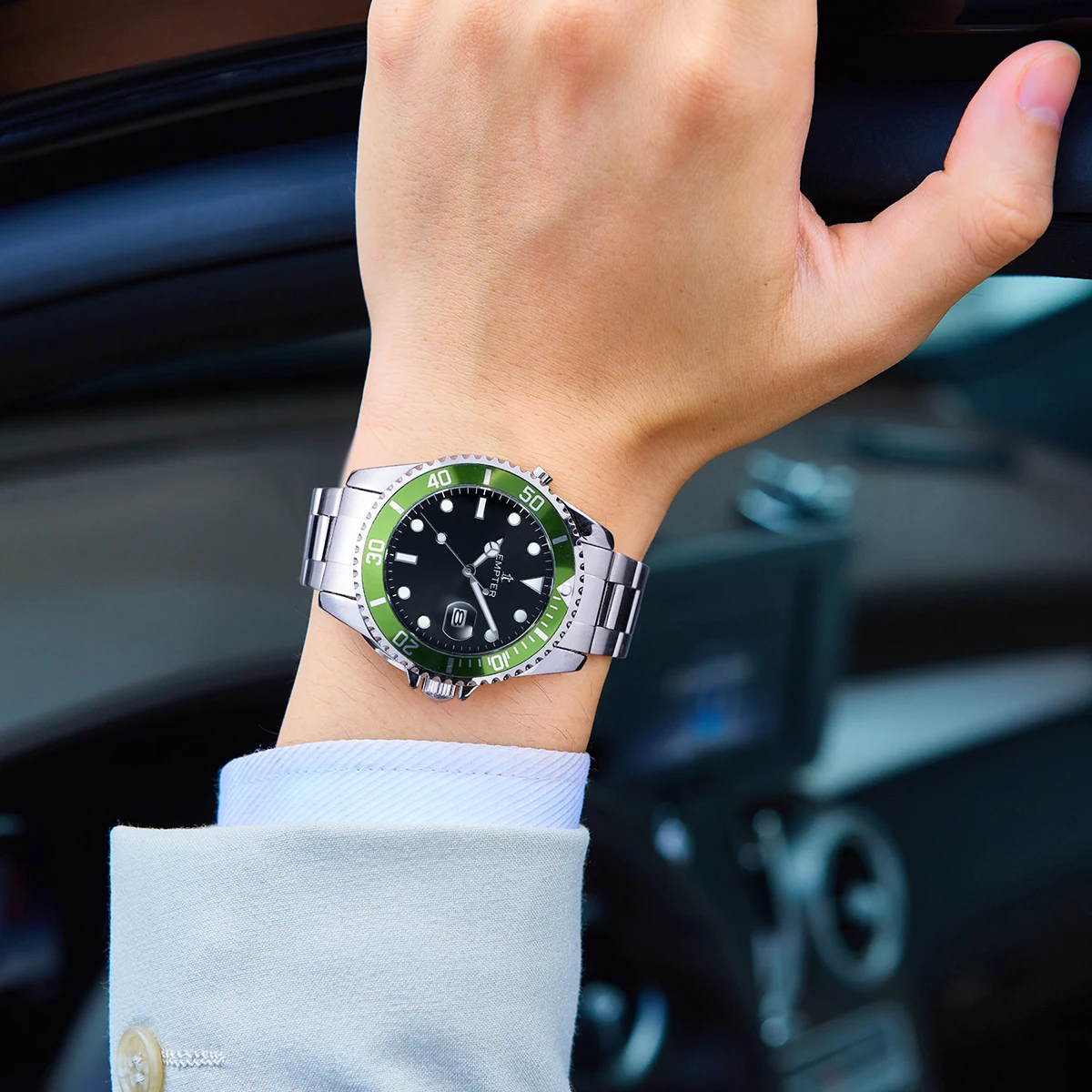 Men's Luxury Watch – Big Face, Date, Waterproof, Two-Tone Steel - Image 6